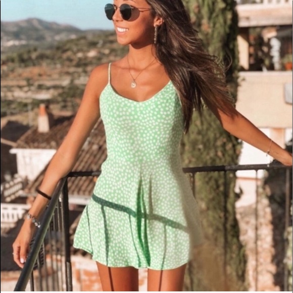Zara Other - Zara Green Floral Romper